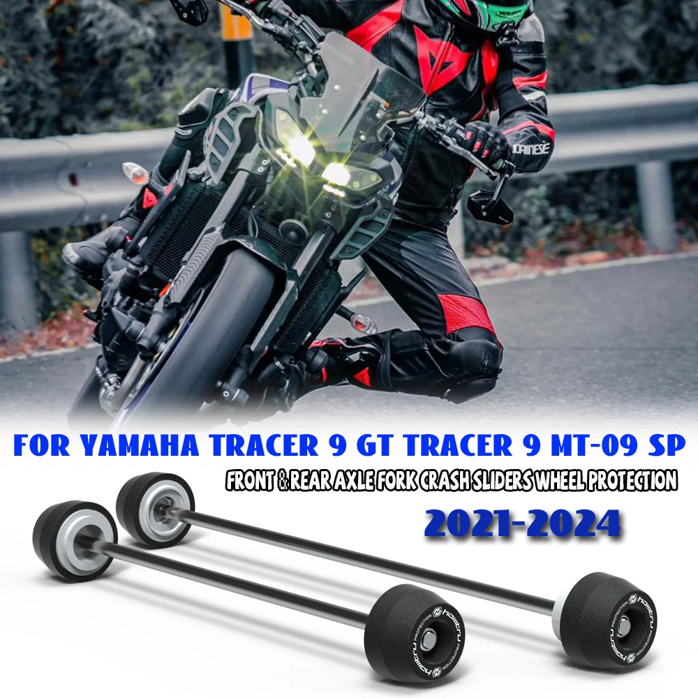 Motorcycle Front & Rear Axle Fork Crash Sliders Wheel Protection For Yamaha MT-09 SP TRACER 9 GT Tracer 9 2021 2022 2023 2024
Motorcycle Front & Rear Axle Fork Crash Sliders Wheel Protection For Yamaha MT-09 SP TRACER 9 GT Tracer 9 2021 2022 2023 2024