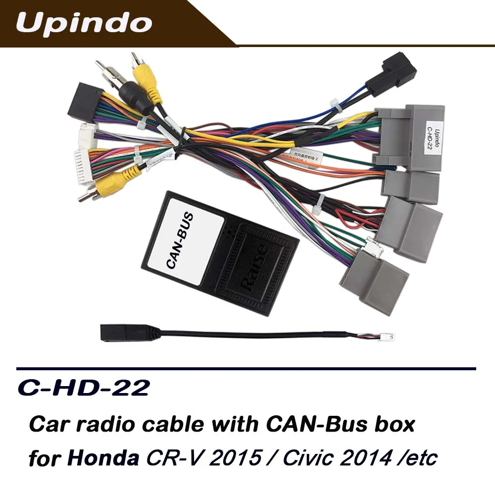 Car Radio CANBus CD DVD Cable Android Head Unit Power Wiring Harness Socket Adapter with CAN Bus Decoder for Honda CR-V Civic
Car Radio CANBus CD DVD Cable Android Head Unit Power Wiring Harness Socket Adapter with CAN Bus Decoder for Honda CR-V Civic