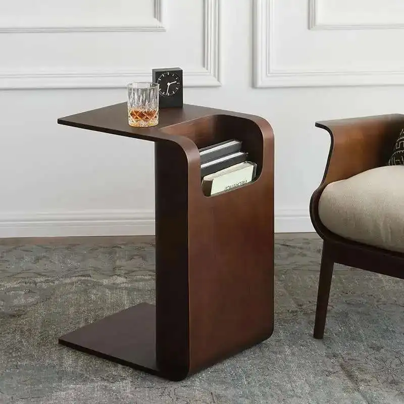 Дизайн журнального столика с современным и натуральным краем фанеры, угловой столик для гостиной
Дизайн журнального столика с современным и натуральным краем фанеры, угловой столик для гостиной