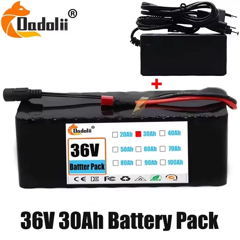 36V 3000mAh 18650 Rechargeable Lithium Battery Pack 10S3P Power Modified Bicycle Scooter Electric Vehicle with BMS+charger
36V 3000mAh 18650 Rechargeable Lithium Battery Pack 10S3P Power Modified Bicycle Scooter Electric Vehicle with BMS+charger