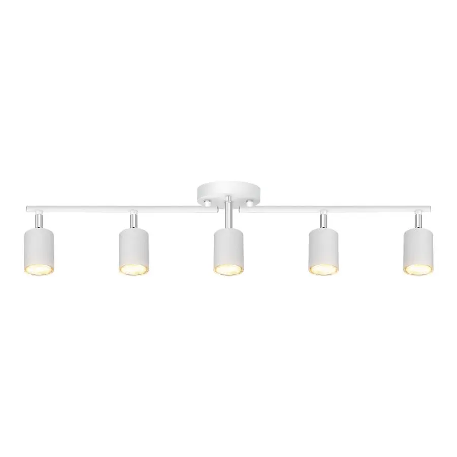 Lighting, LED Track Lighting Fixtures Ceiling, White Kitchen Lights for Bedroom, 30 Ceiling Spotlight Kit, 5 Light Wall Light wi
Lighting, LED Track Lighting Fixtures Ceiling, White Kitchen Lights for Bedroom, 30 Ceiling Spotlight Kit, 5 Light Wall Light wi