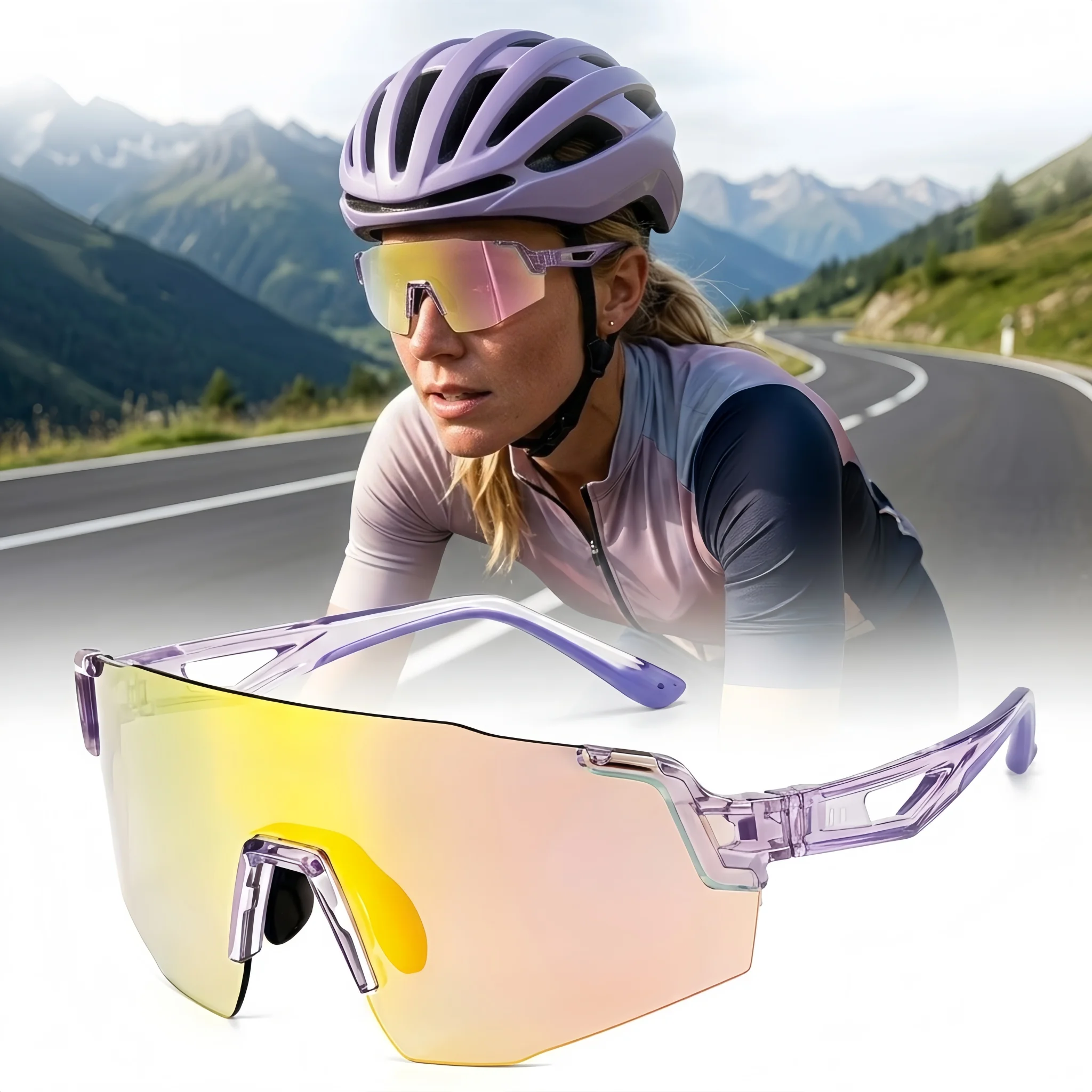 High Quality Outdoor Sports Running Sunglasses UV400 Protection Photochromic Cycling Glasse Mountain Bike Bicycle Riding Eyewear
High Quality Outdoor Sports Running Sunglasses UV400 Protection Photochromic Cycling Glasse Mountain Bike Bicycle Riding Eyewear