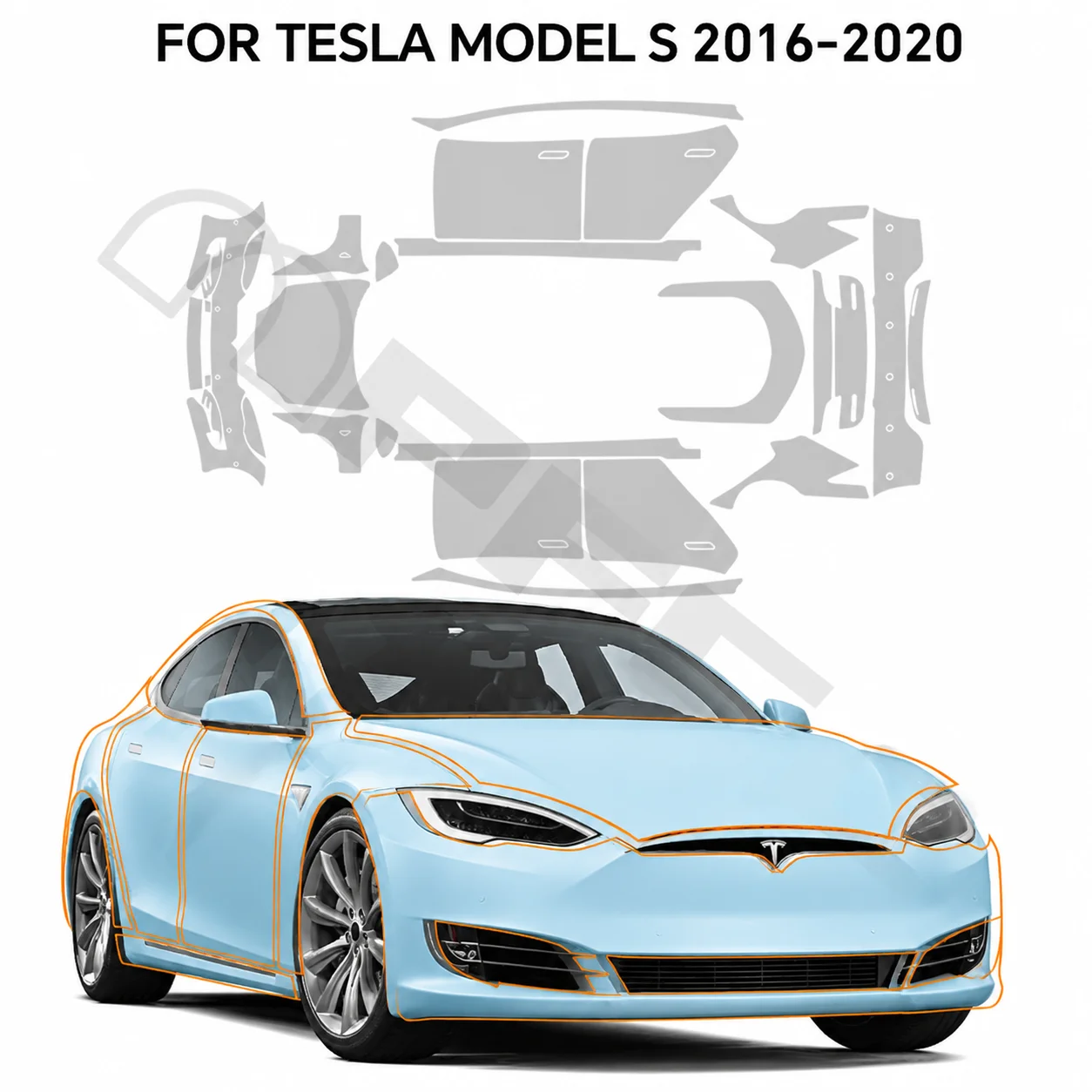 9Mil TPU Pre-cut PPF For Tesla Model S 2016-2020 Car Paint Protection Film Anti-Scratch Clear Bra Resistant Repairable Stickers
9Mil TPU Pre-cut PPF For Tesla Model S 2016-2020 Car Paint Protection Film Anti-Scratch Clear Bra Resistant Repairable Stickers