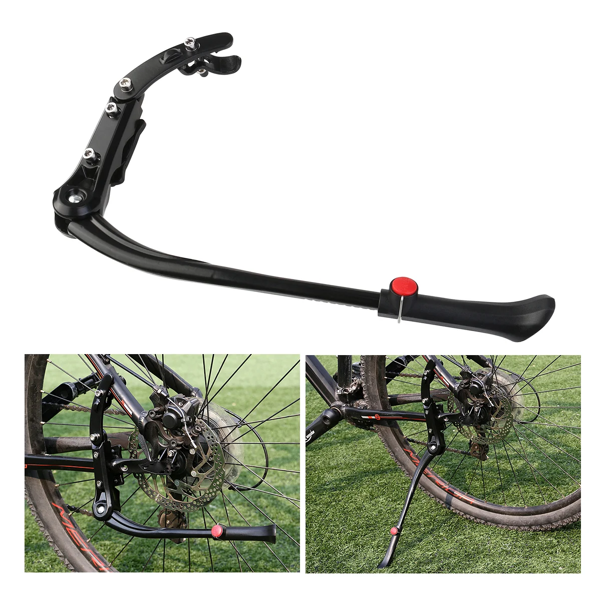 Bicyle Kick Firm Mount Adjustable Stand Mountain Cycling Accessories Black Kickstand
Bicyle Kick Firm Mount Adjustable Stand Mountain Cycling Accessories Black Kickstand