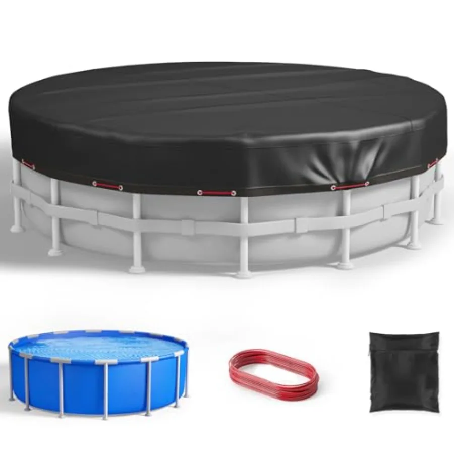 Above Ground Pool Cover, 16Ft Round, 420D Heavy Duty Oxford Fabric, Black, UV Resistant Waterproof Dustproof with Winch and Cab
Above Ground Pool Cover, 16Ft Round, 420D Heavy Duty Oxford Fabric, Black, UV Resistant Waterproof Dustproof with Winch and Cab