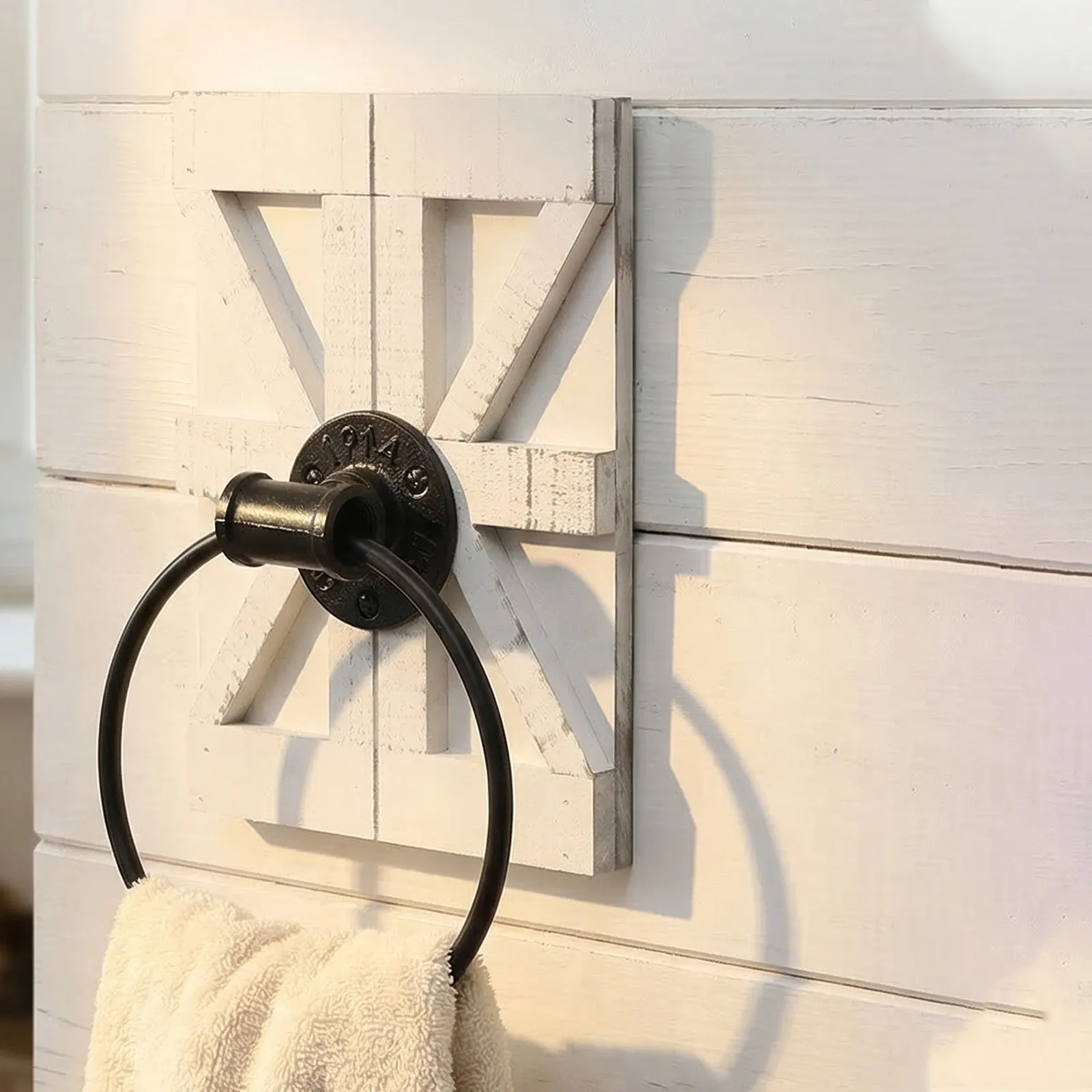 2Pcs Wall Mounted Farmhouse Towel Ring Holder Rustic Towel Rack Wooden Bath Kitchen Washcloth Holder Brown
2Pcs Wall Mounted Farmhouse Towel Ring Holder Rustic Towel Rack Wooden Bath Kitchen Washcloth Holder Brown