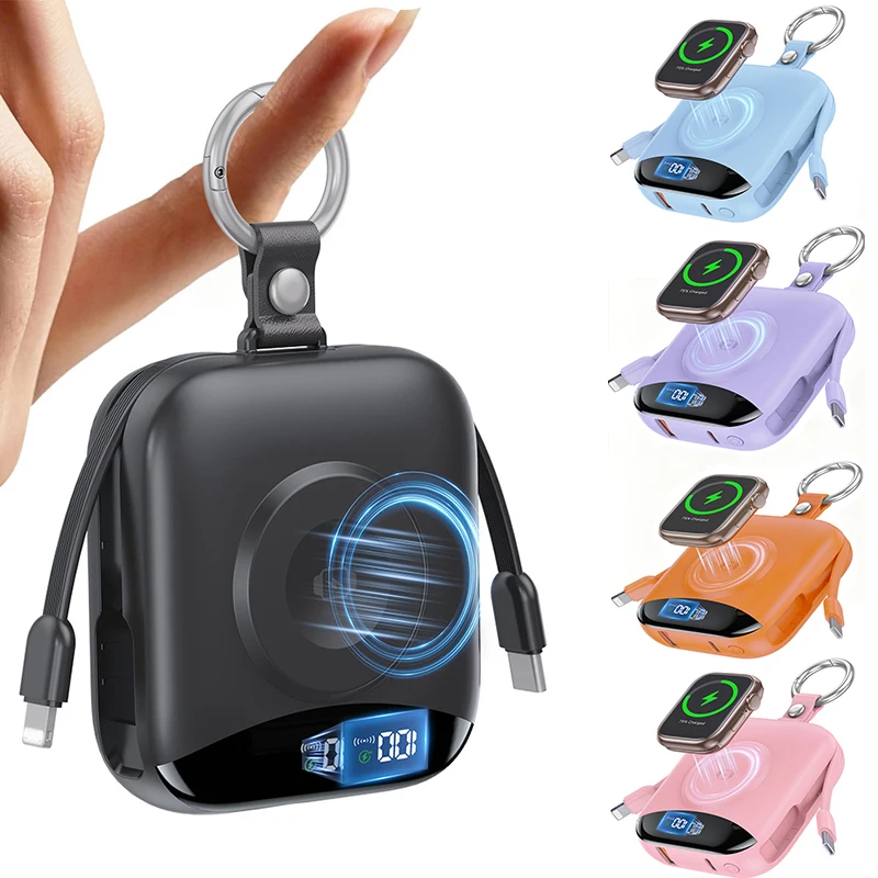 Mini Power Bank 10000mAh Magnetic Wireless Charger for Apple Watch External Battery 22.5W Fast Charger for iPhone Xiaomi Samsung
Mini Power Bank 10000mAh Magnetic Wireless Charger for Apple Watch External Battery 22.5W Fast Charger for iPhone Xiaomi Samsung