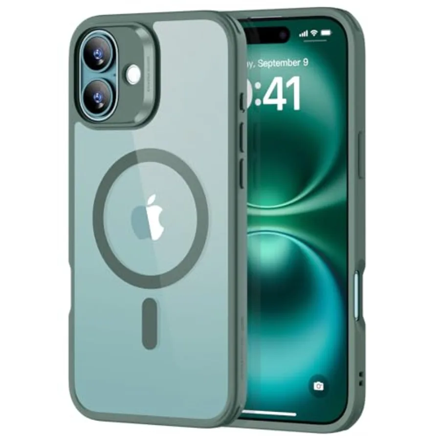 Classic Hybrid Case Clear Green for Phone 16 Plus Compatible with MagSafe, Shockof Military-Grade tection, Magnetic Phone Case,
Classic Hybrid Case Clear Green for Phone 16 Plus Compatible with MagSafe, Shockof Military-Grade tection, Magnetic Phone Case,
