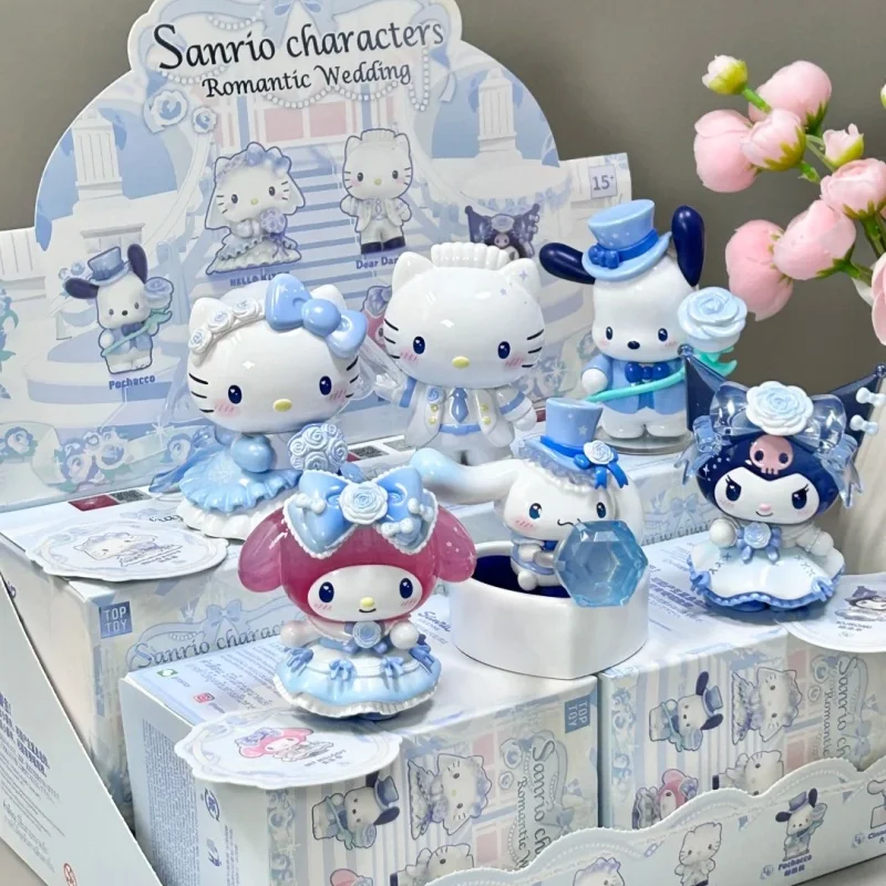 Новое поступление, романтическая свадебная серия, слепая коробка Kawaii Kitty Melody Cinnamoroll, украшение для рабочего стола, модный подарок для девочек на складе
Новое поступление, романтическая свадебная серия, слепая коробка Kawaii Kitty Melody Cinnamoroll, украшение для рабочего стола, модный подарок для девочек на складе