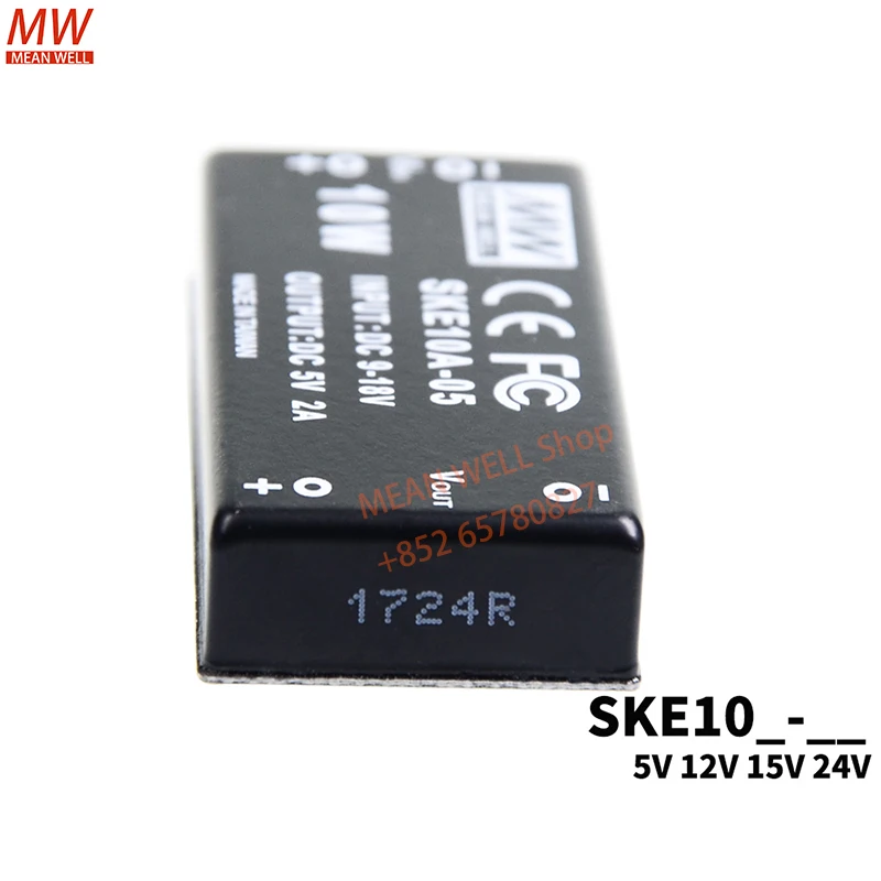 MEAN WELL Switching Power Module 10W DC-DC Regulated Single Output Converter SKE10A-05 SKE10B-05 SKE10B-12 SKE10B-24
MEAN WELL Switching Power Module 10W DC-DC Regulated Single Output Converter SKE10A-05 SKE10B-05 SKE10B-12 SKE10B-24