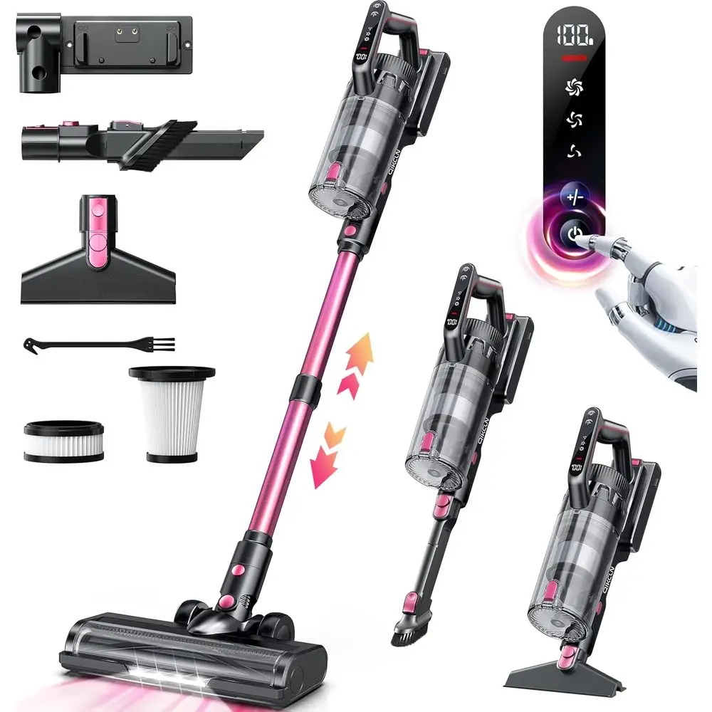 Беспроводной пылесос, легкий вертикальный пылесос 23000 Па с LED-подсветкой, 45 минут работы, 3 режима, ручной, для дома, для уборки ковров
Беспроводной пылесос, легкий вертикальный пылесос 23000 Па с LED-подсветкой, 45 минут работы, 3 режима, ручной, для дома, для уборки ковров