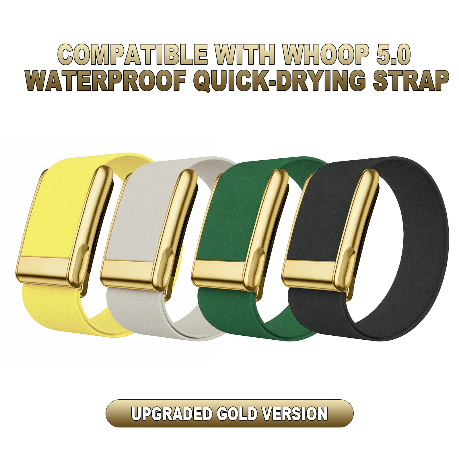 Upgraded gold version Ultra-soft Nylon Sport Band compatible with WHOOP 5.0, waterproof & quick-drying whoop 5.0
Upgraded gold version Ultra-soft Nylon Sport Band compatible with WHOOP 5.0, waterproof & quick-drying whoop 5.0