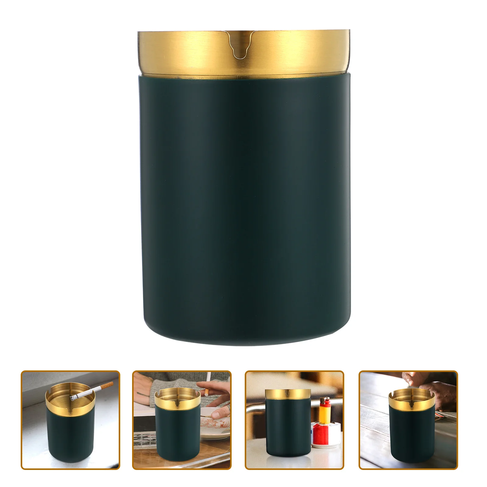 Personality Ashtray Office with Lid Tabletop Trays Outdoor Stainless Steel Ashtrays Bowl for Home Container
Personality Ashtray Office with Lid Tabletop Trays Outdoor Stainless Steel Ashtrays Bowl for Home Container