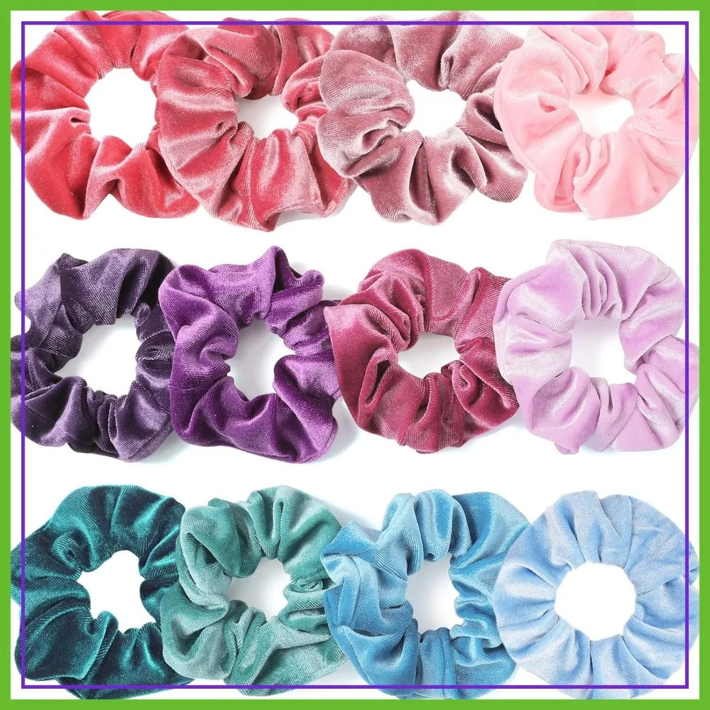12 Pcs Velvet Scrunchies, Soft Ponytail Holders, Cute Colors Elastic Hair Bands for Teens and Women
12 Pcs Velvet Scrunchies, Soft Ponytail Holders, Cute Colors Elastic Hair Bands for Teens and Women