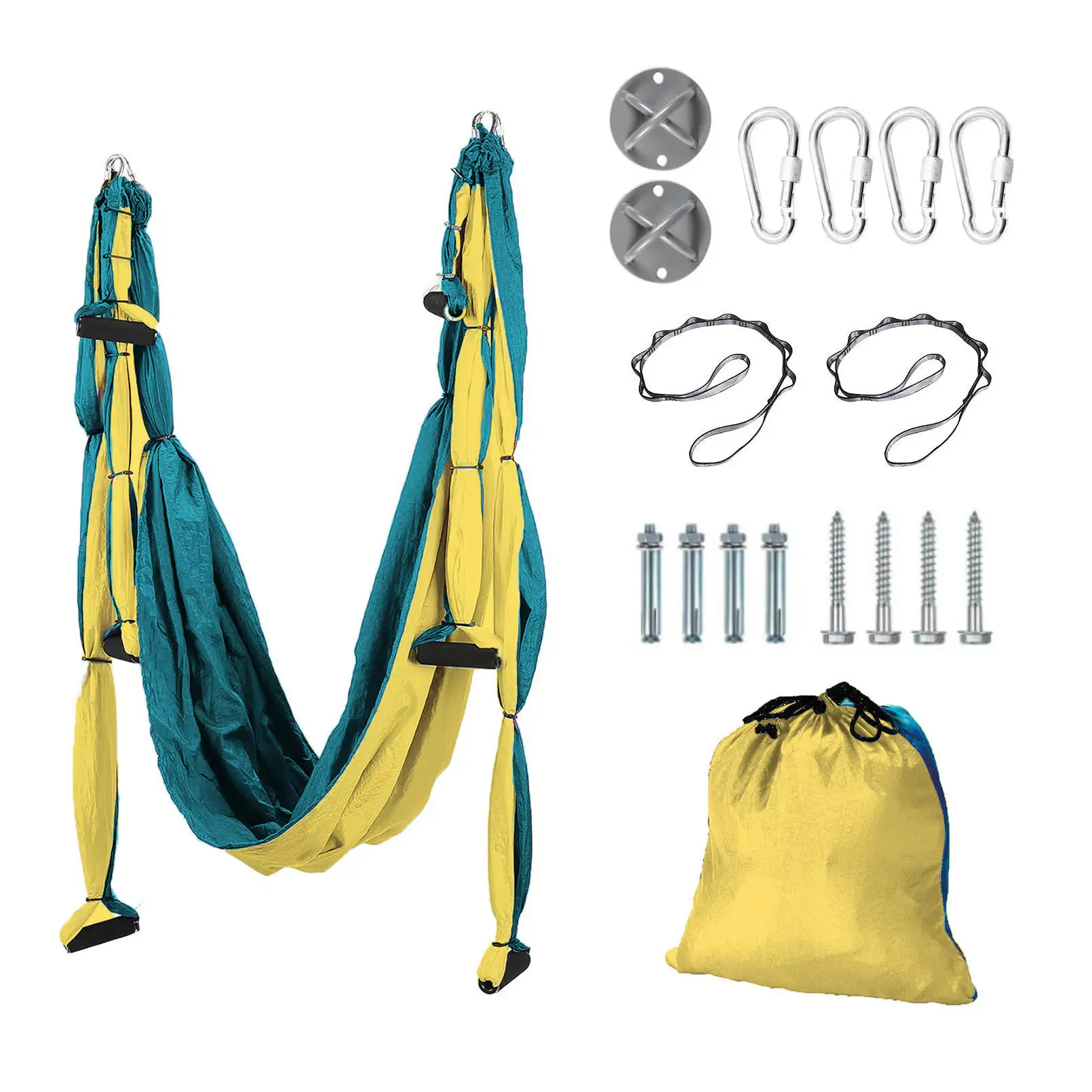 22 Colours Aerial Sling Swing Flying Yoga Hammock Set for Fitness Exercise
22 Colours Aerial Sling Swing Flying Yoga Hammock Set for Fitness Exercise