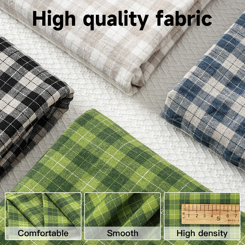 1m/2m/3m Soft Breathable Natural Textile Cotton Linen Plaid Printed Fabric for Shirts, Dresses, Home textiles DIY Sewing Fabric
1m/2m/3m Soft Breathable Natural Textile Cotton Linen Plaid Printed Fabric for Shirts, Dresses, Home textiles DIY Sewing Fabric