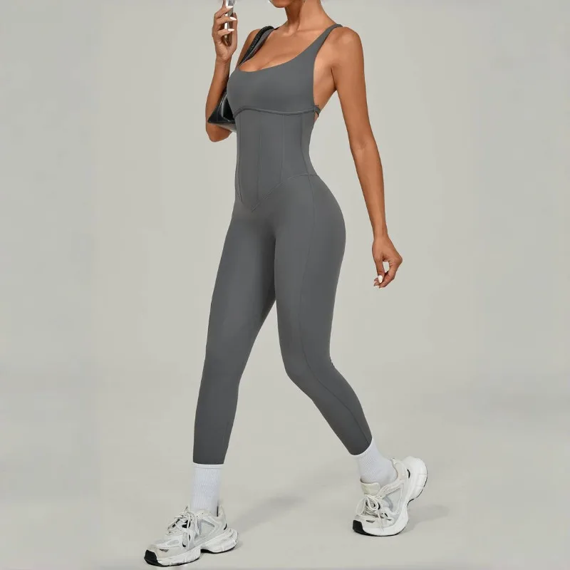 Women's Yoga Jumpsuit Sexy Adjustable Shoulder Strap Beauty Back Slimming Exercise Gym Running Pilates Fitness Jumpsuit
Women's Yoga Jumpsuit Sexy Adjustable Shoulder Strap Beauty Back Slimming Exercise Gym Running Pilates Fitness Jumpsuit