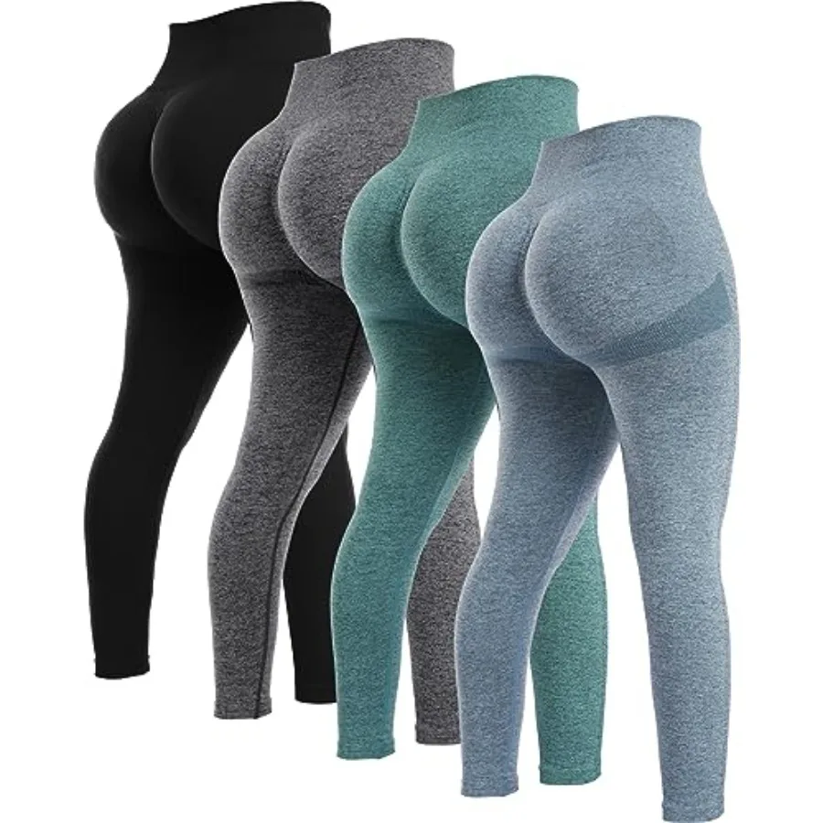 NORMOV 4 Pcs Butt Lifting Workout Leggings for Women, Seamless Gym Scrunch Booty Lifting Sets
NORMOV 4 Pcs Butt Lifting Workout Leggings for Women, Seamless Gym Scrunch Booty Lifting Sets
