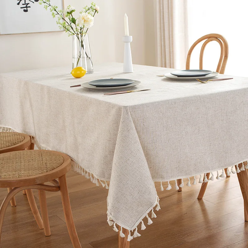 Poly-Cotton Tablecloth with Lace Edge - 40% Cotton 60% Polyester Blend, Decorative Ruffled Trim, Rectangular Table Cover
Poly-Cotton Tablecloth with Lace Edge - 40% Cotton 60% Polyester Blend, Decorative Ruffled Trim, Rectangular Table Cover