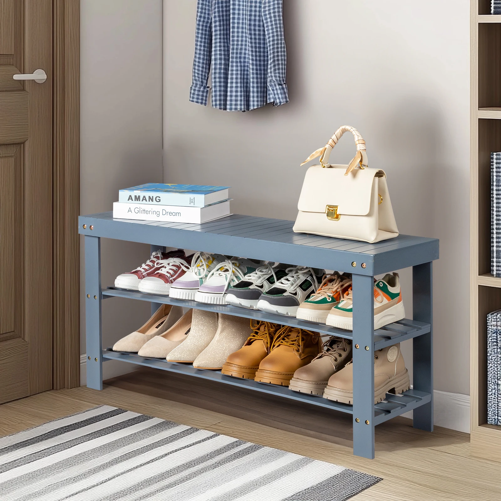3-Tier Seamless Top Bamboo Shoe Rack
3-Tier Seamless Top Bamboo Shoe Rack