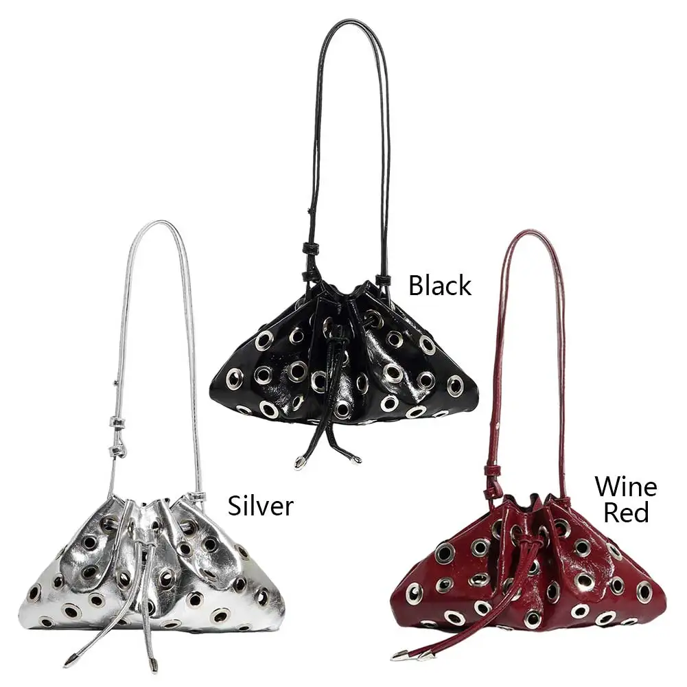 Women Metal Stud Y2k Shoulder Bag Large Capacity Retro Hollow Handbag Drawstring Crossbody Bag Shopping Vacation Handbag
Women Metal Stud Y2k Shoulder Bag Large Capacity Retro Hollow Handbag Drawstring Crossbody Bag Shopping Vacation Handbag
