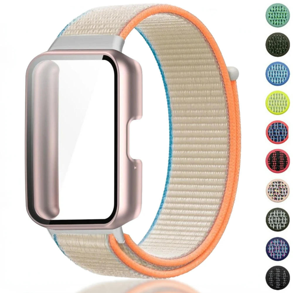 Nylon Loop Strap for Samsung Galaxy Fit 3 Smart Watch Protective shell+Breathable Bracelet for Samsung Galaxy Fit3 PC Case Cover
Nylon Loop Strap for Samsung Galaxy Fit 3 Smart Watch Protective shell+Breathable Bracelet for Samsung Galaxy Fit3 PC Case Cover
