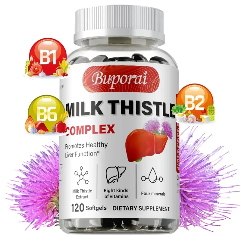 Milk Thistle Capsules - Liver Health, Anti-oxidation, Detoxification, Relieve Anxiety, Milk Thistle With Vitamin, Folic acid
Milk Thistle Capsules - Liver Health, Anti-oxidation, Detoxification, Relieve Anxiety, Milk Thistle With Vitamin, Folic acid