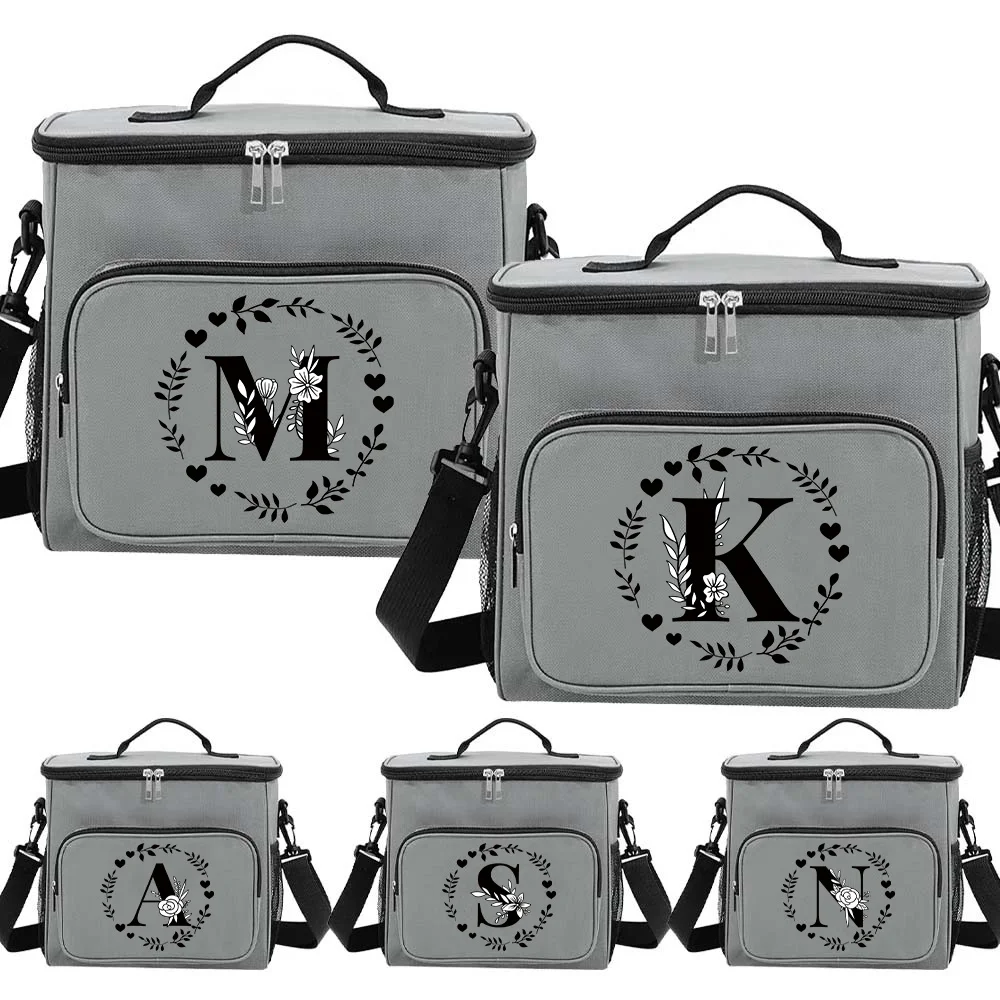 Lunch Bag Thermal Bag Unisex Grey Color - Thermal Insulated Food Container Hygiene Dinner Box Printing Garland Letter Series
Lunch Bag Thermal Bag Unisex Grey Color - Thermal Insulated Food Container Hygiene Dinner Box Printing Garland Letter Series