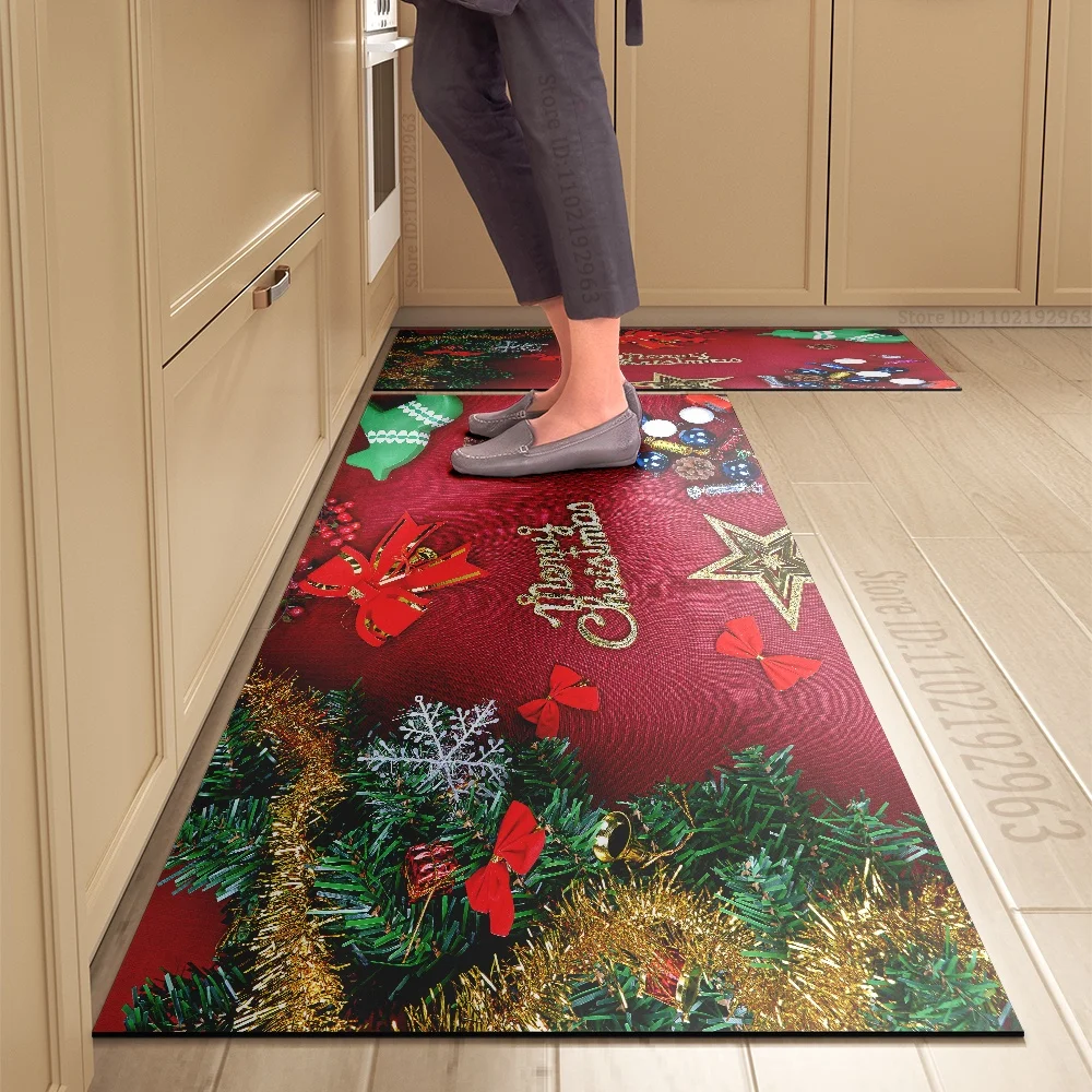 Christmas Kitchen Floor Mat Bedroom Living Room Long Bedside Area Rug Soft Washable Carpet Anti Slip Bathroom Entrance Doormat
Christmas Kitchen Floor Mat Bedroom Living Room Long Bedside Area Rug Soft Washable Carpet Anti Slip Bathroom Entrance Doormat