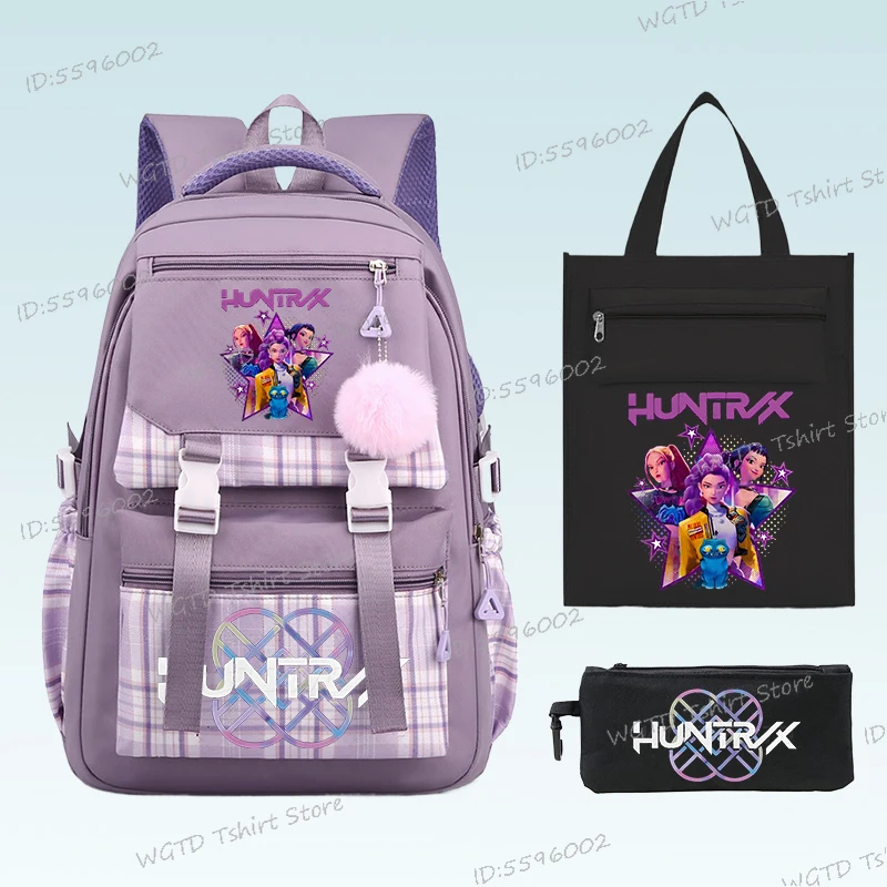 3pcs Set Kpop Demon Hunters Backpack Students Girl Lightweight School Bags Teenager Travel Rucksack Back To School Back Pack
3pcs Set Kpop Demon Hunters Backpack Students Girl Lightweight School Bags Teenager Travel Rucksack Back To School Back Pack