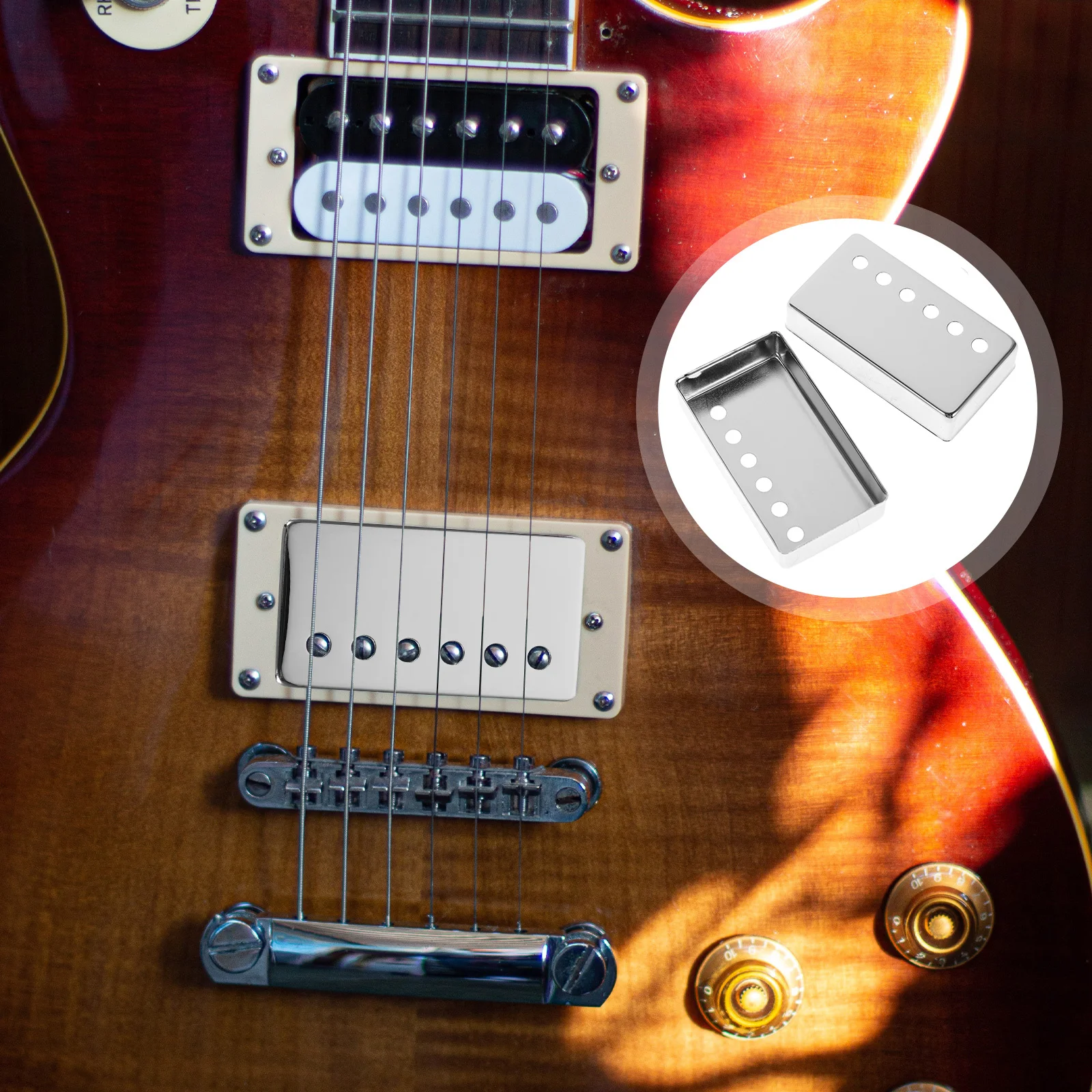 2Pcs Pickup Covers Metal Replacement for Humbucker Electric Guitar Pickup Compatible Guitar Pickups Pole Spacing 52mm 50mm
2Pcs Pickup Covers Metal Replacement for Humbucker Electric Guitar Pickup Compatible Guitar Pickups Pole Spacing 52mm 50mm