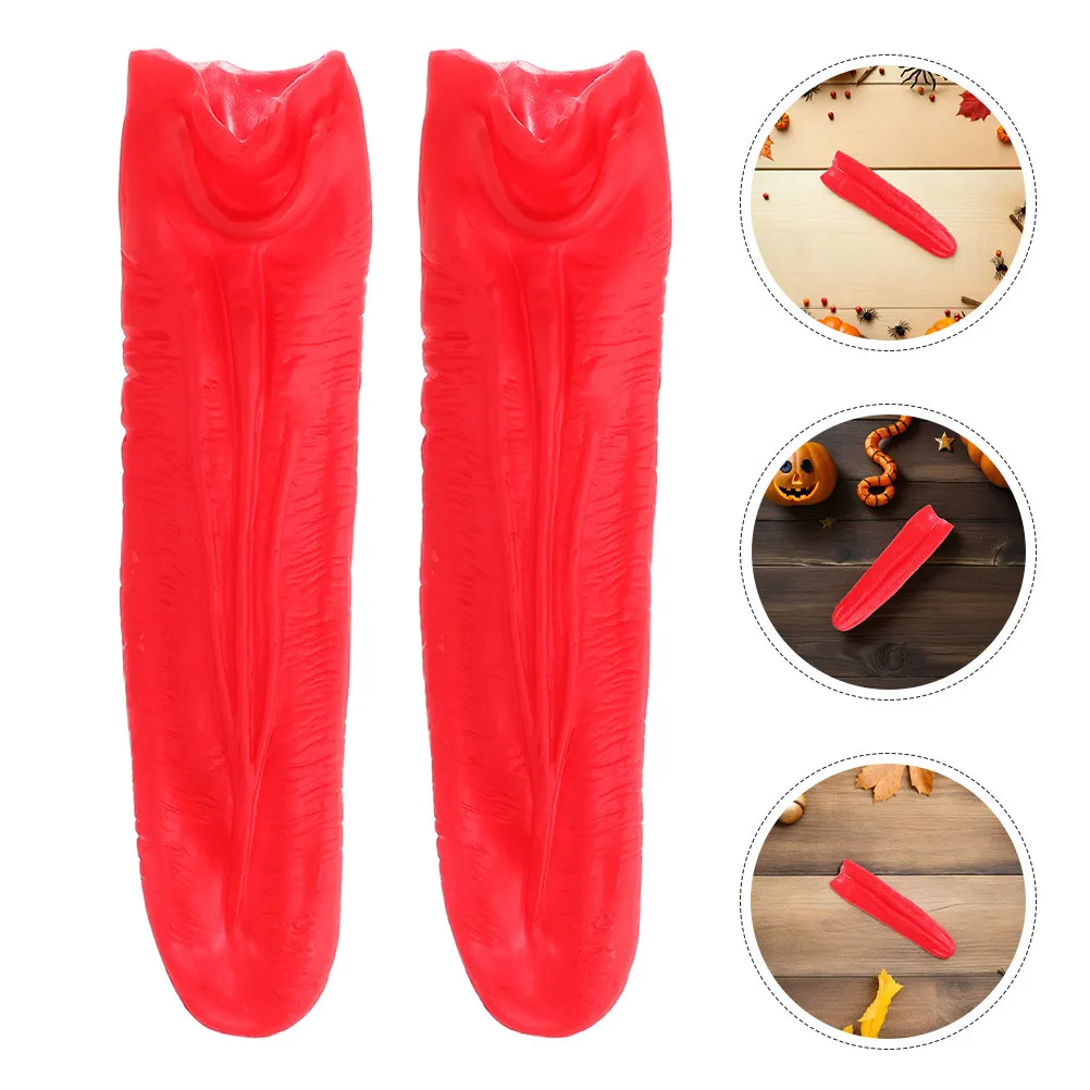 3Pcs Horror Red Long Fake Tongue Props Realistic Scary Stage Performances Halloween Cosplay Trick Prank Accessories
3Pcs Horror Red Long Fake Tongue Props Realistic Scary Stage Performances Halloween Cosplay Trick Prank Accessories