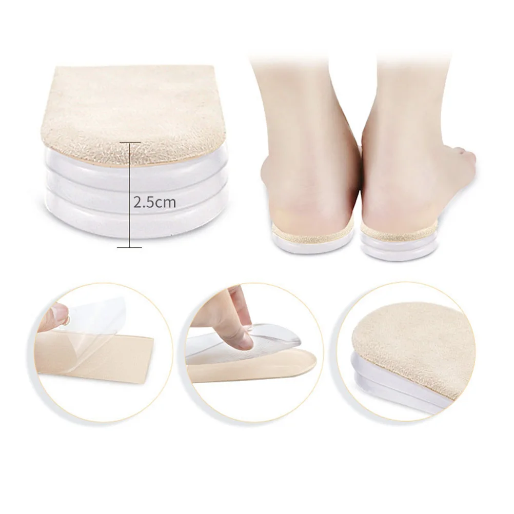 Heightening Insoles Suede Fabric Non Slip Fit Most Shoes Sneakers Boots Unisex Increase Height Confidence Foot Care Tool
Heightening Insoles Suede Fabric Non Slip Fit Most Shoes Sneakers Boots Unisex Increase Height Confidence Foot Care Tool
