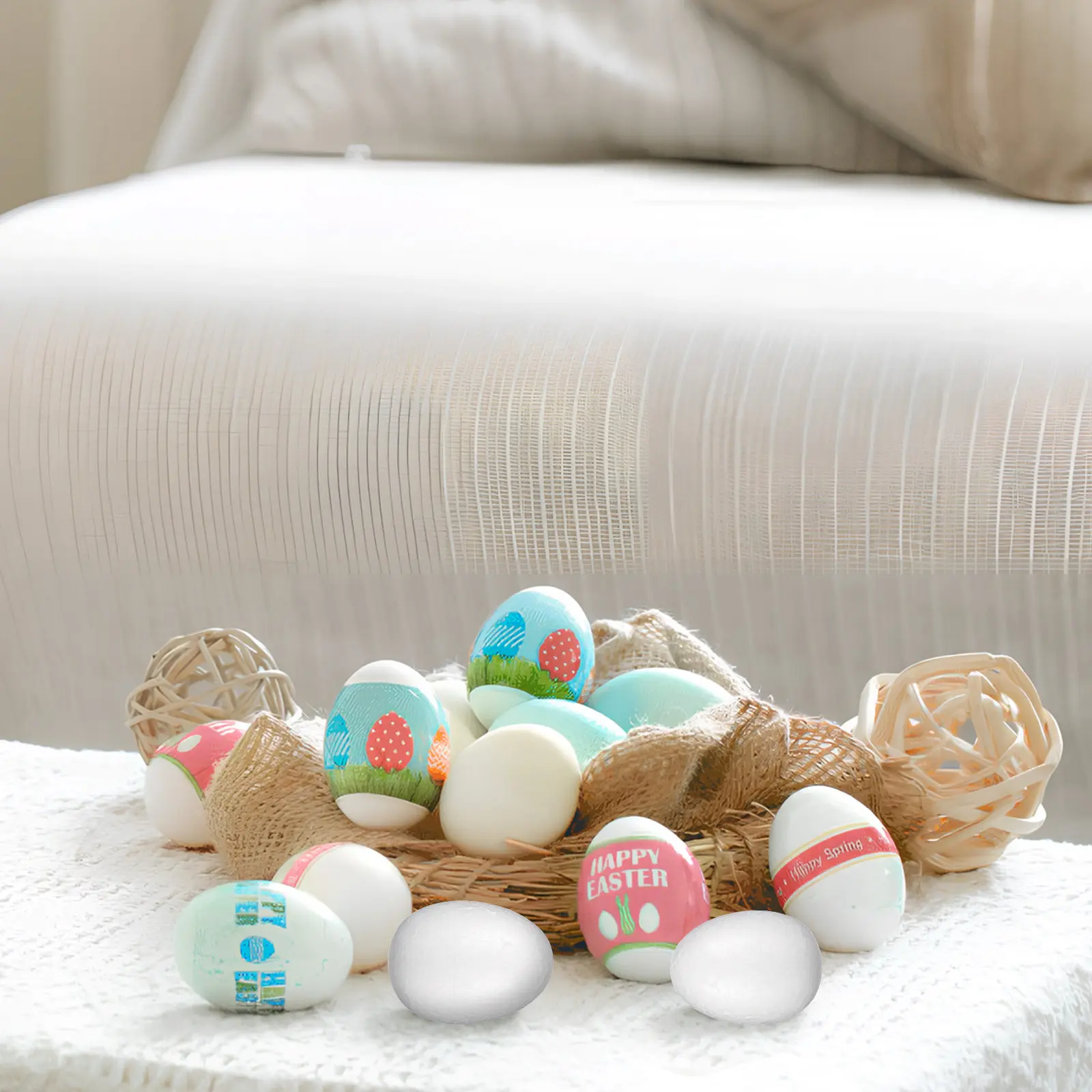 40 шт. пустых пенопластовых яиц, легкие, для поделок, росписи, декора на Пасху, Хэллоуин, Рождество, DIY-проектов
40 шт. пустых пенопластовых яиц, легкие, для поделок, росписи, декора на Пасху, Хэллоуин, Рождество, DIY-проектов