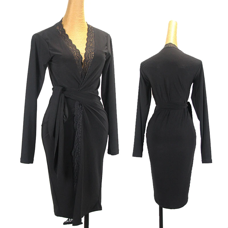 Latin Dance Dress For Women Sexy Lace V-Neck Long Sleeved Practice Clothes For Adult Chacha Rumba Tango Latin Clothing DQL8876
Latin Dance Dress For Women Sexy Lace V-Neck Long Sleeved Practice Clothes For Adult Chacha Rumba Tango Latin Clothing DQL8876