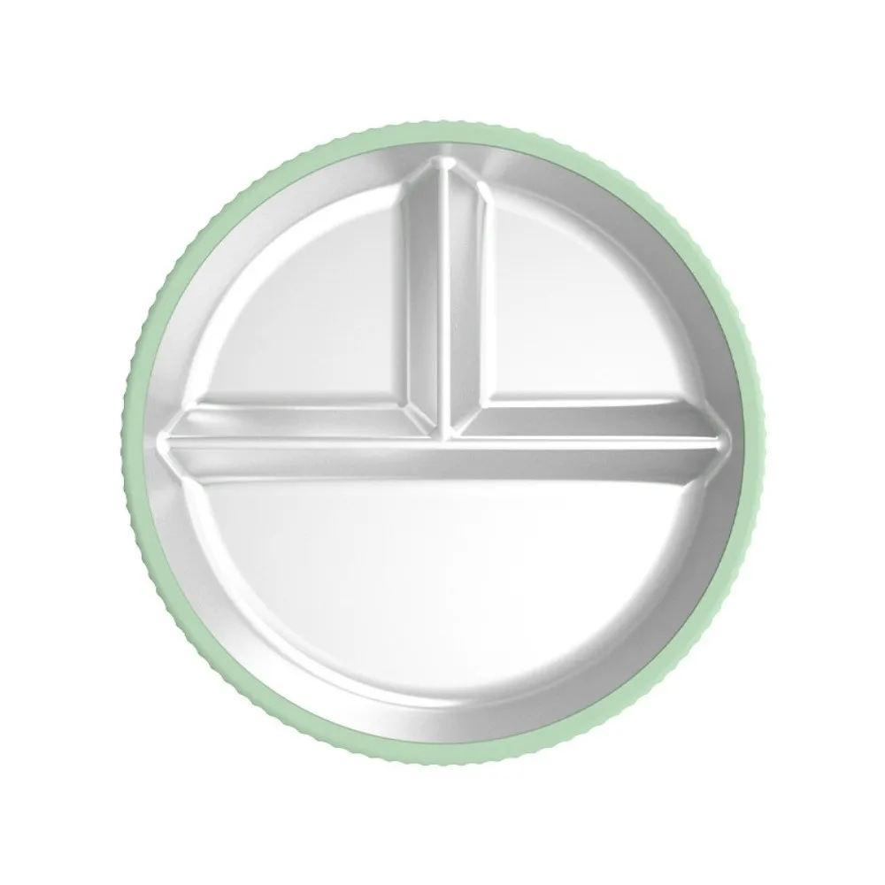 Divided Design Silicone Suction Cup Kids Plates 304 Stainless Steel Detachable Children 3 Grids Dishes BPA Free Heat-Resistant
Divided Design Silicone Suction Cup Kids Plates 304 Stainless Steel Detachable Children 3 Grids Dishes BPA Free Heat-Resistant