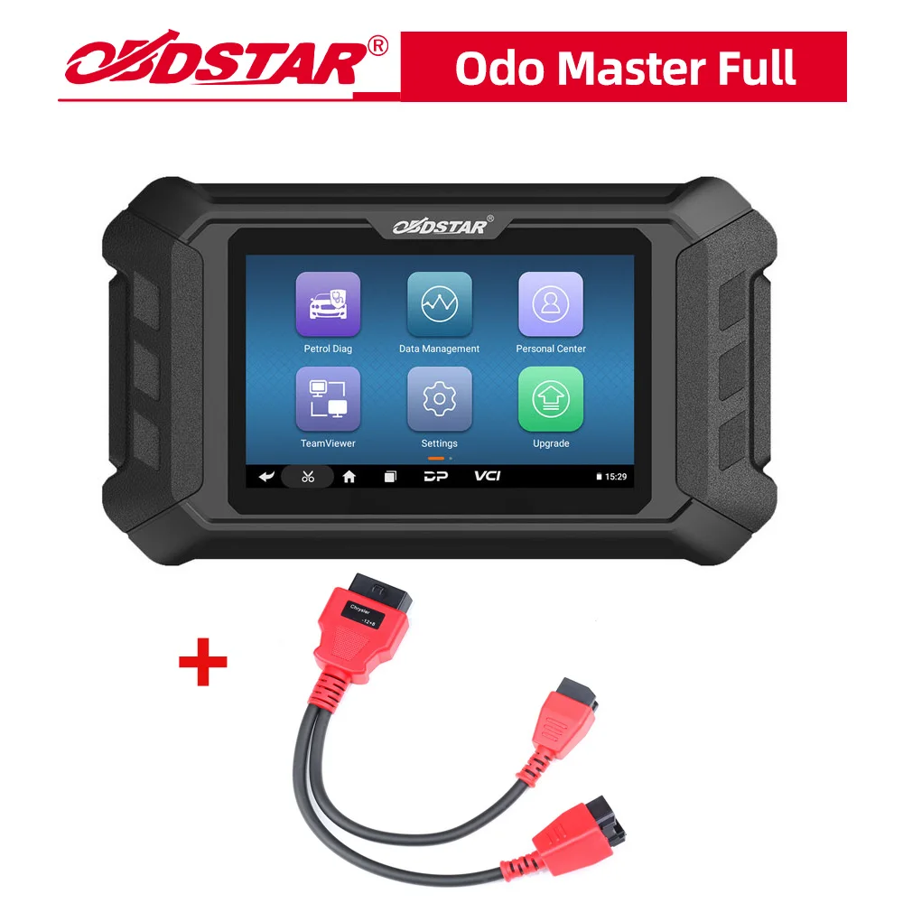 OBDSTAR ODO Master Full Version OBD2 for Odometer Adjustment / Oil Reset / OBDII Functions Get Free FCA 12+8 Adapter
OBDSTAR ODO Master Full Version OBD2 for Odometer Adjustment / Oil Reset / OBDII Functions Get Free FCA 12+8 Adapter
