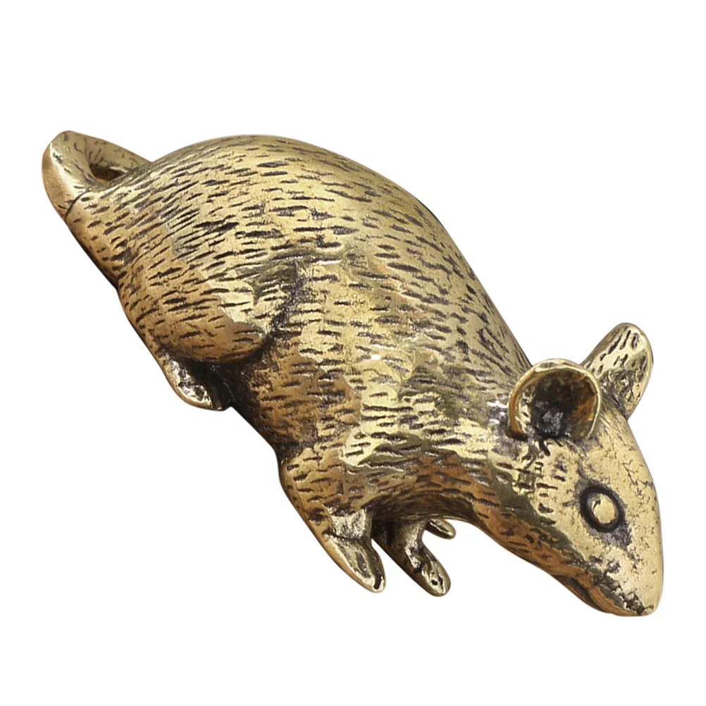 Brass Lucky Rat Statue Vintage Finish Desktop Feng Shui Ornament Chinese Zodiac Sculpture Mice Figurines
Brass Lucky Rat Statue Vintage Finish Desktop Feng Shui Ornament Chinese Zodiac Sculpture Mice Figurines
