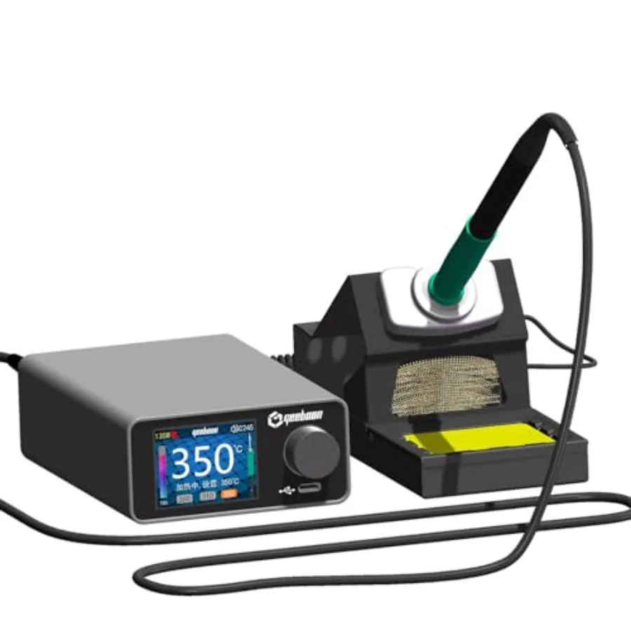 TC22 soldering station compatible with 115/210/245/T12 soldering tip color curve display soldering rework station TC22, C245KIT
TC22 soldering station compatible with 115/210/245/T12 soldering tip color curve display soldering rework station TC22, C245KIT