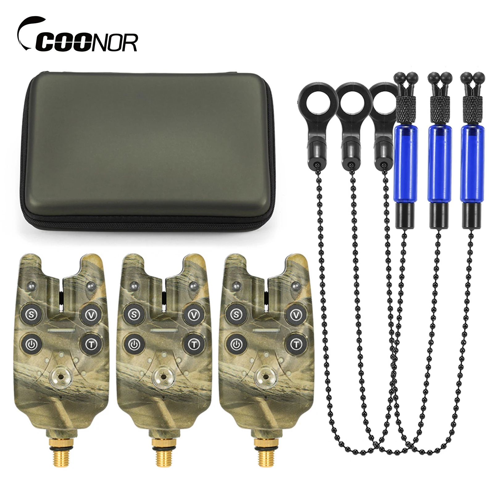 Coonor Fishing Bite Alarm Chain Alert Swinger Set Digital Fishing Alarm Kit LED Indicator Alert Fishing Swinger Fishing Tackle
Coonor Fishing Bite Alarm Chain Alert Swinger Set Digital Fishing Alarm Kit LED Indicator Alert Fishing Swinger Fishing Tackle