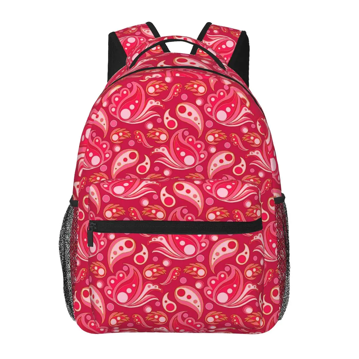 Magenta Pink 70s Mod Paisley Backpack Daypack Large Capacity Children BookBag School Bag Shoulder Bags for Men Women
Magenta Pink 70s Mod Paisley Backpack Daypack Large Capacity Children BookBag School Bag Shoulder Bags for Men Women