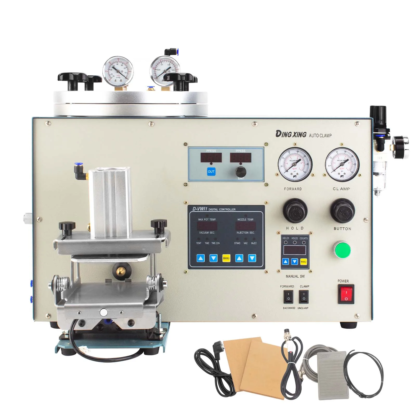 Boasta New Digital Vacuum Wax Injection Molding Machine Set Jewelry Wax Shooting Permanent Equipment Making Supplies Factory
Boasta New Digital Vacuum Wax Injection Molding Machine Set Jewelry Wax Shooting Permanent Equipment Making Supplies Factory