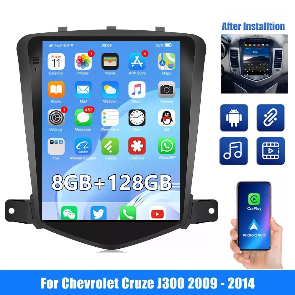 Плеер Android 14 для Chevrolet Cruze J300 2008 2009-2014 2din Радио Мультимедиа Видео GPS CarPlay Auto 2 din Для Tesla style
Плеер Android 14 для Chevrolet Cruze J300 2008 2009-2014 2din Радио Мультимедиа Видео GPS CarPlay Auto 2 din Для Tesla style