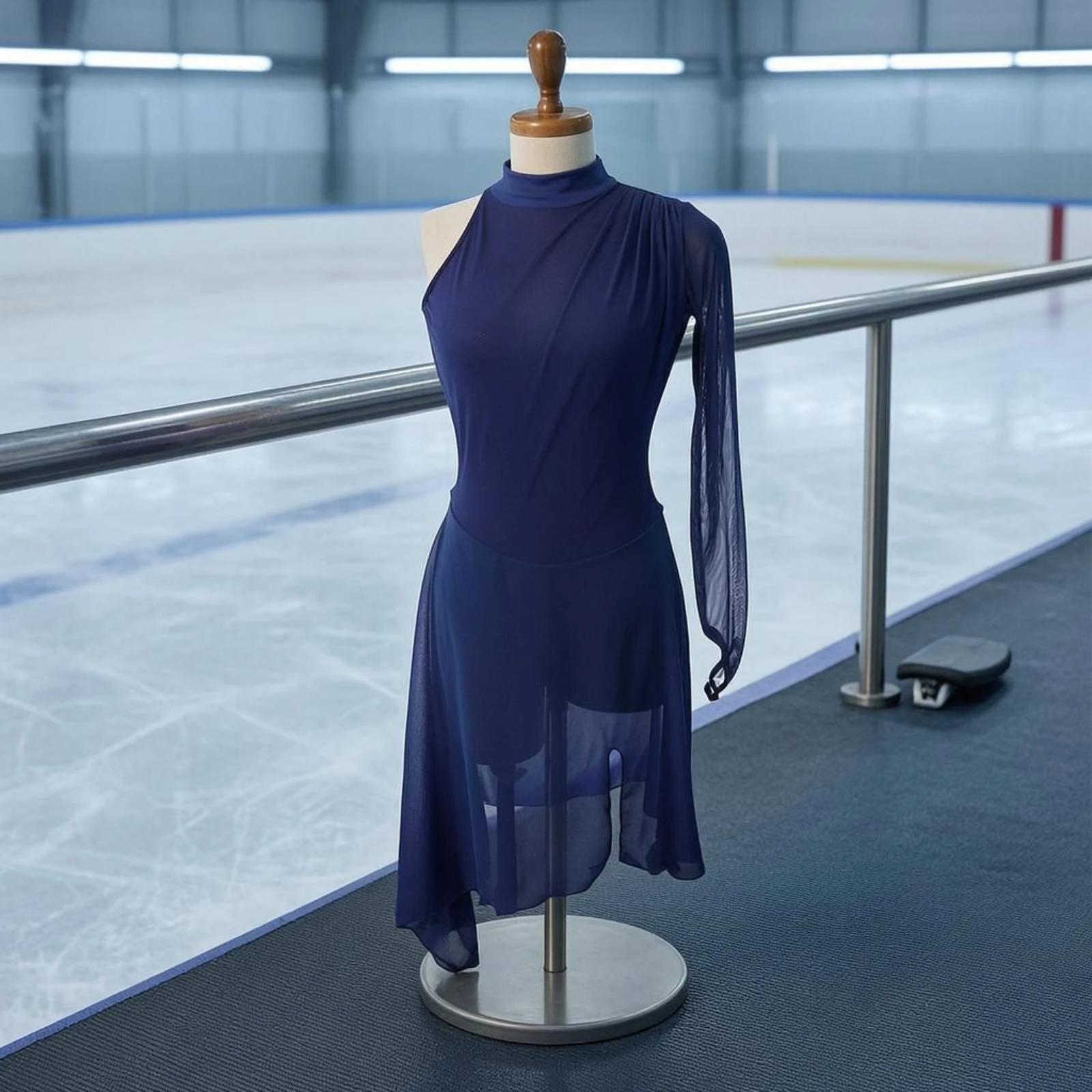 Figure Skating Dress Fitted Skating Performance Dress Sports Clothing Transparent Overlay High Neckline
Figure Skating Dress Fitted Skating Performance Dress Sports Clothing Transparent Overlay High Neckline