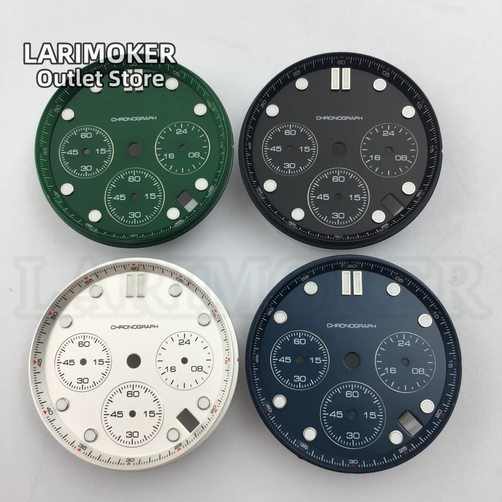 LARIMOKER 31mm Vk63 Watch Dial With Hands Green Luminous 4 Hour's Date 6 Hour's Date Window For VK63 Quartz Movement
LARIMOKER 31mm Vk63 Watch Dial With Hands Green Luminous 4 Hour's Date 6 Hour's Date Window For VK63 Quartz Movement