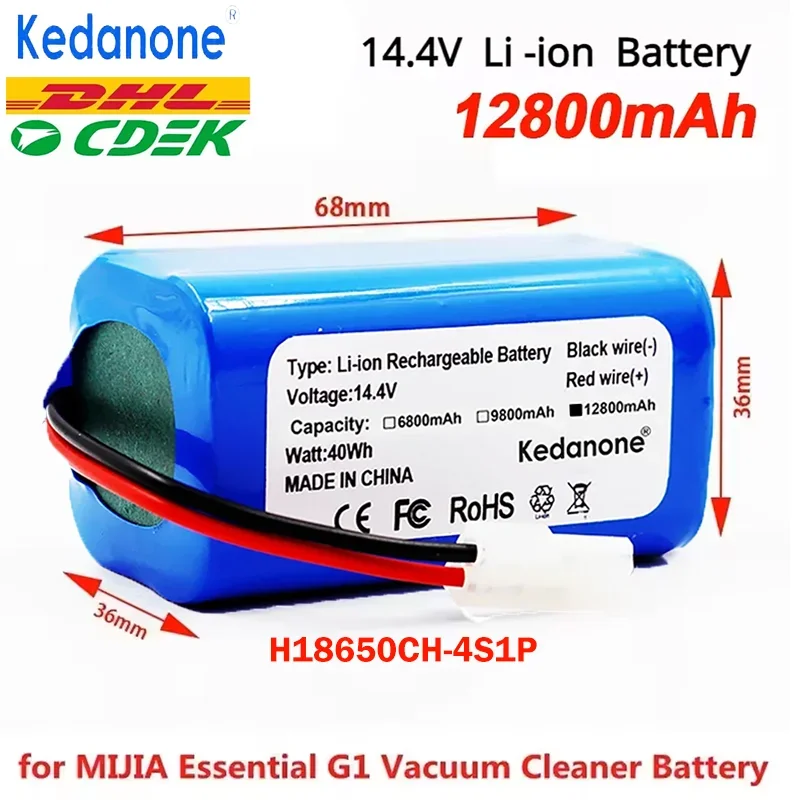 Робот-пылесос Xiaomi Essential G1 MJSTG1, SKV4136GL, новый литий-ионный аккумулятор 4S1P 14,4 В 12800 мАч H18650CH R30 R35
Робот-пылесос Xiaomi Essential G1 MJSTG1, SKV4136GL, новый литий-ионный аккумулятор 4S1P 14,4 В 12800 мАч H18650CH R30 R35