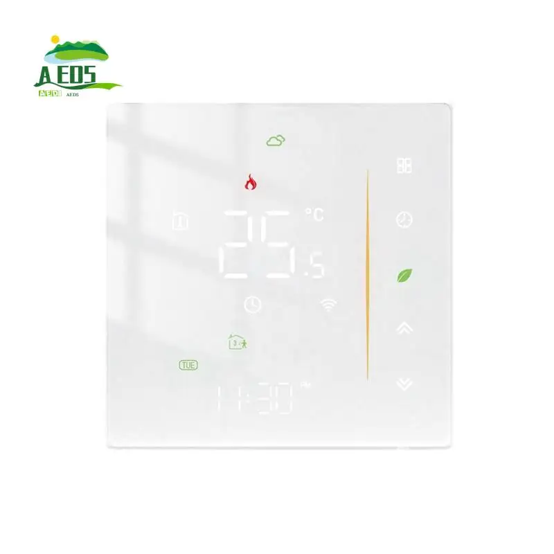 Умный термостат AED5-TUYA, программируемый термостат для домашнего отопления, Wi-Fi, термостат для водяного подогрева пола, регулятор температуры
Умный термостат AED5-TUYA, программируемый термостат для домашнего отопления, Wi-Fi, термостат для водяного подогрева пола, регулятор температуры
