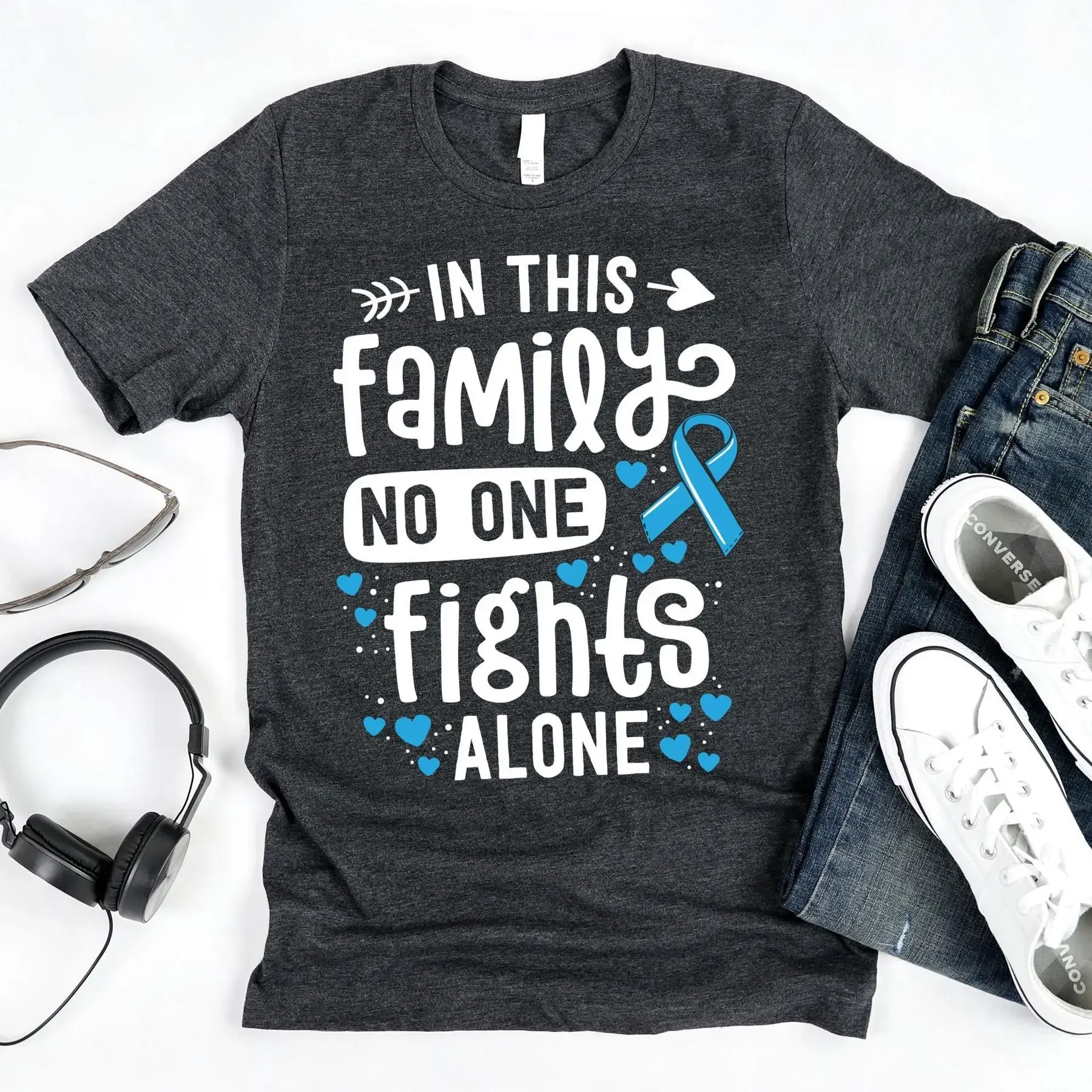 In This Family No One Fights Alone T Shirt Prostate Cancer Blue Ribbon Fighter
In This Family No One Fights Alone T Shirt Prostate Cancer Blue Ribbon Fighter
