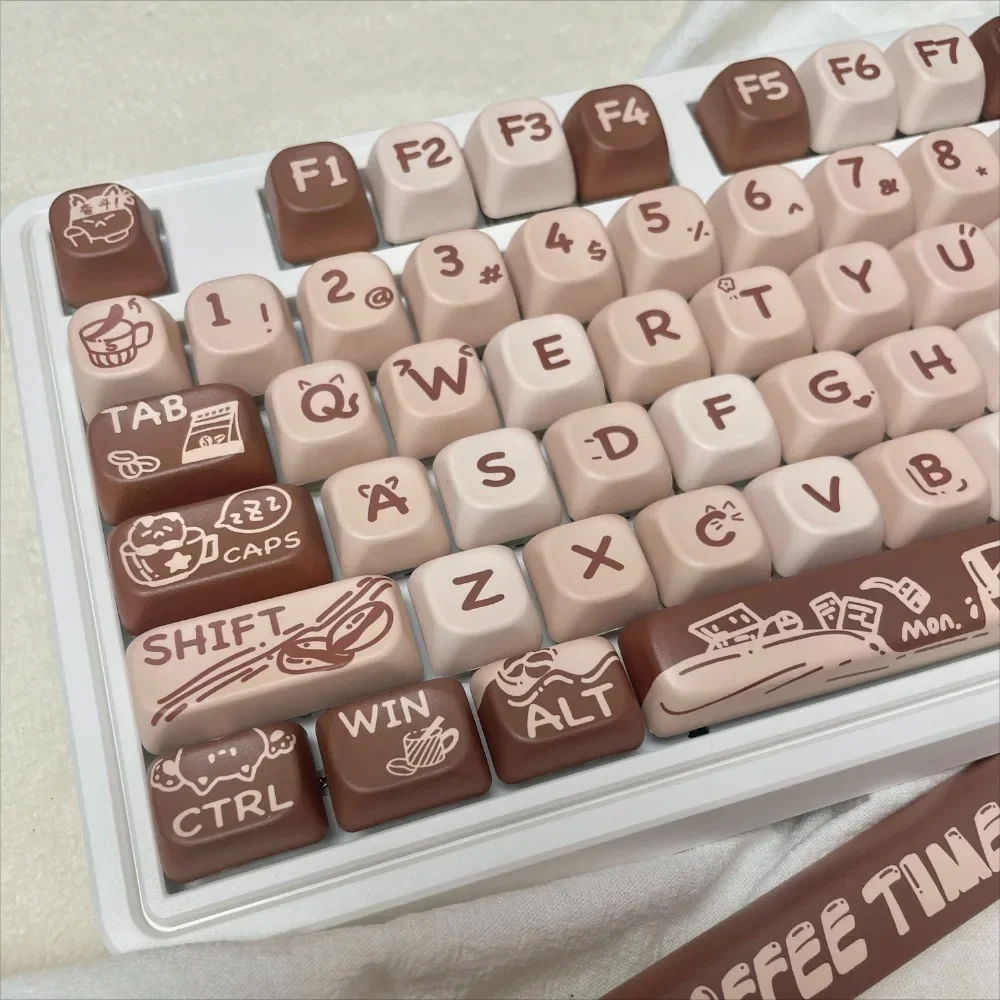 Latte Meow Coffee Meow, Keycap FOA Sublimation, Small Full Set, Girl Cute Personality Mechanical Keyboard, Customized
Latte Meow Coffee Meow, Keycap FOA Sublimation, Small Full Set, Girl Cute Personality Mechanical Keyboard, Customized