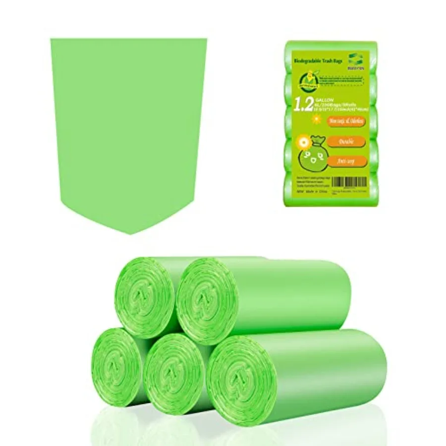 Mini Trash Bags, 1.2 Gallon Trash Bags, Small Bin Bags, 6L, 100Bags, Clear Green…
Mini Trash Bags, 1.2 Gallon Trash Bags, Small Bin Bags, 6L, 100Bags, Clear Green…